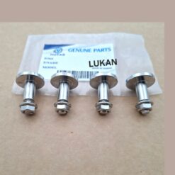 Bộ 4 ốc CNC, tán khâu inox treo nhựa đuôi sau xe DREAM....