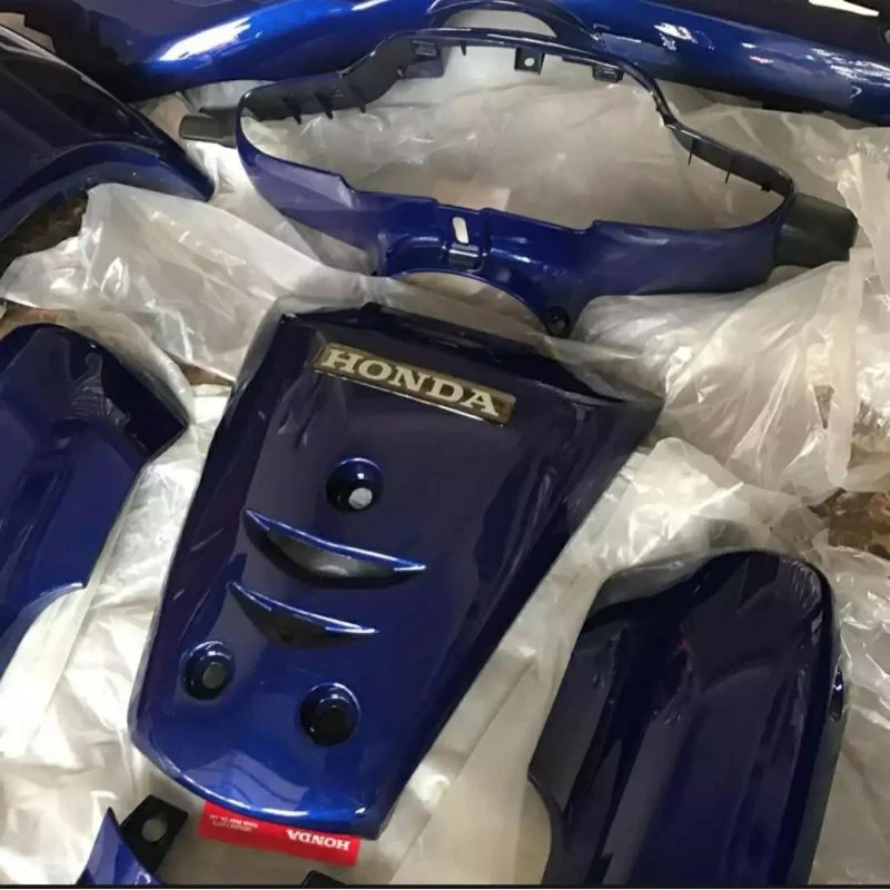 Bộ nhựa dàn áo, võ xe WAVE ALPHA đời đầu Xanh mực zin Honda - Ảnh 2