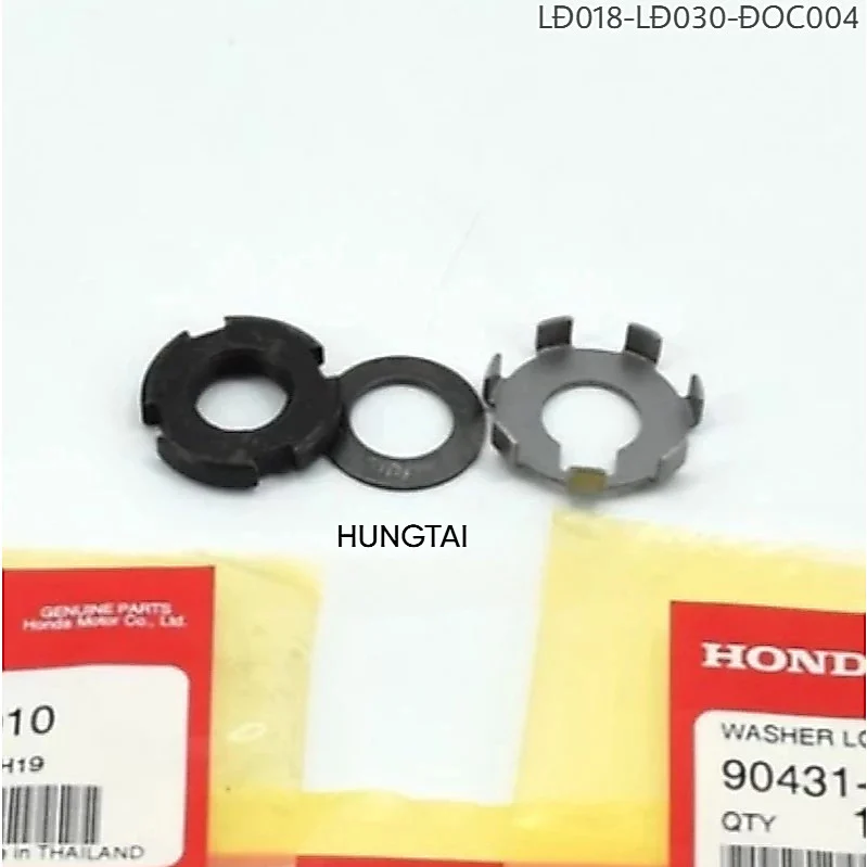 Bộ 3 đệm ốc cốt dên, khóa chuông nồi DREAM, WAVE, FUTURE... zin 90432-086-000 - Ảnh 3