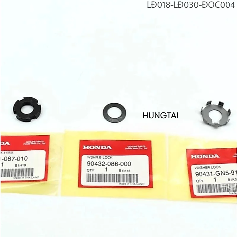 Bộ 3 đệm ốc cốt dên, khóa chuông nồi DREAM, WAVE, FUTURE... zin 90432-086-000 - Ảnh 4