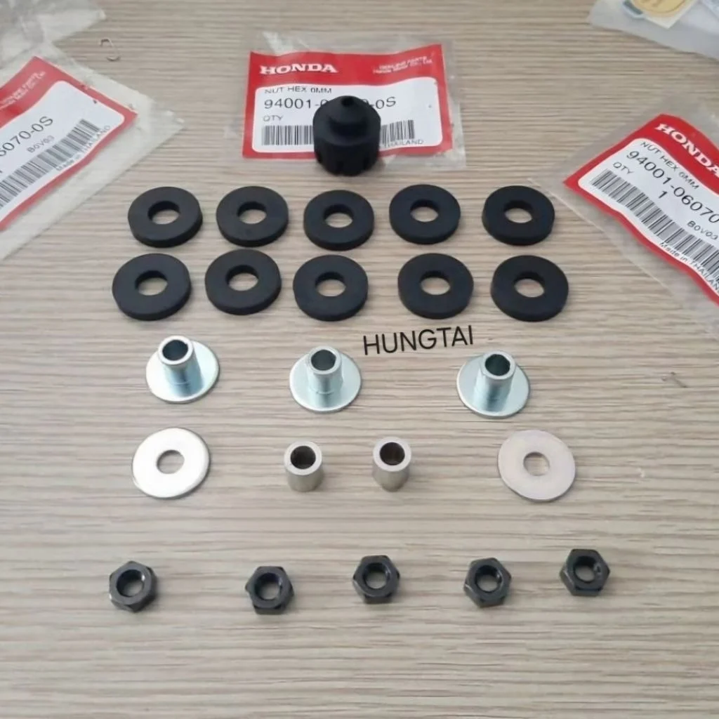 Bộ ốc đệm cao su bản lề yên WAVE Thái, ALPHA, FUTURE 1... zin Honda