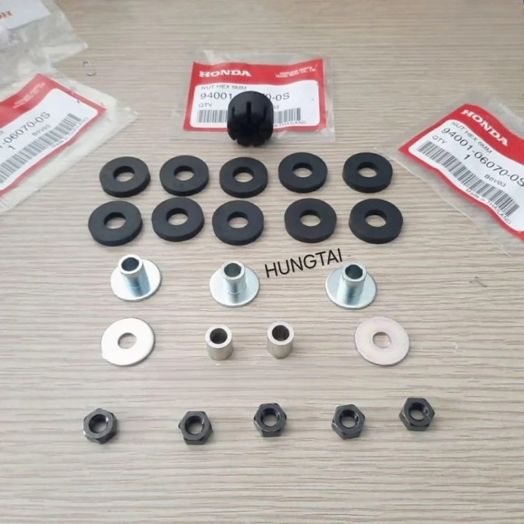 Bộ ốc đệm cao su bản lề yên WAVE Thái, ALPHA, FUTURE 1... zin Honda - Ảnh 3