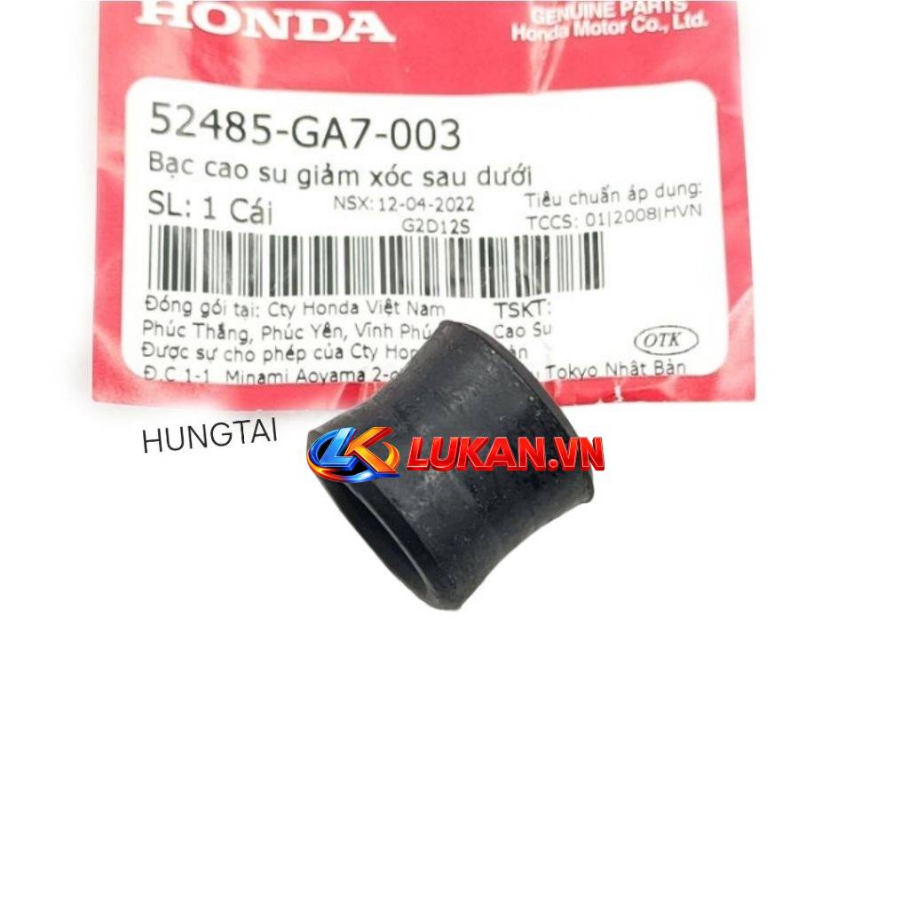Bạc cao su phuộc nhún, giảm sóc dưới DREAM, WAVE, FUTURE... zin 52485-GA7-003 - Ảnh 4