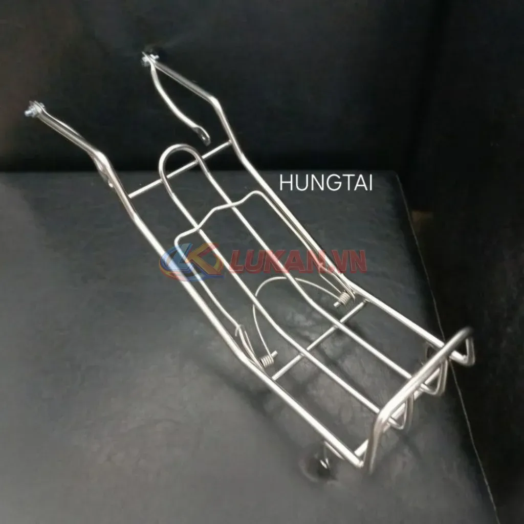 Baga giữa inox sườn xe DREAM dày 8li, mẫu chuẩn. kẹp để đồ - Ảnh 5