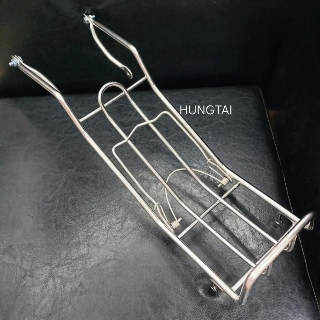 Baga giữa inox sườn xe DREAM dày 8li, mẫu chuẩn. kẹp để đồ - Ảnh 3