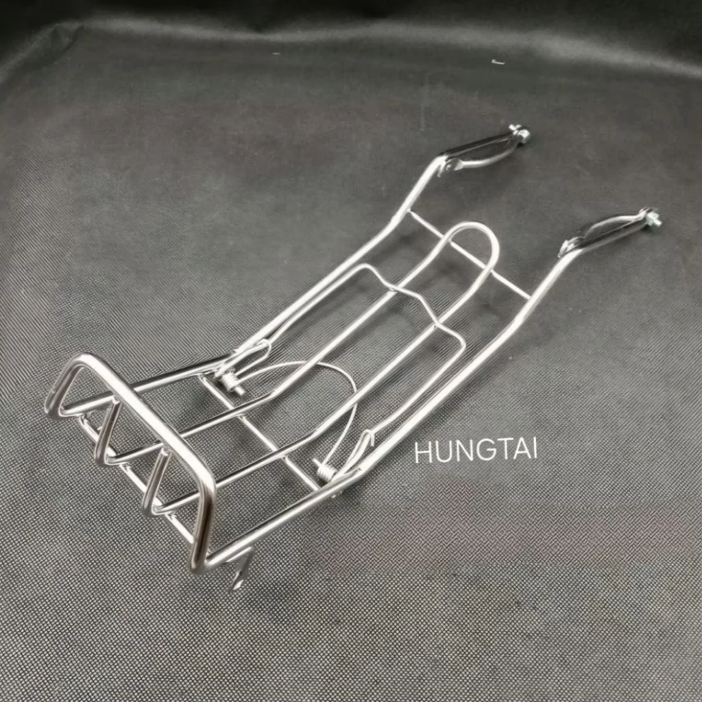 Baga giữa inox sườn xe DREAM dày 8li, mẫu chuẩn. kẹp để đồ - Ảnh 4