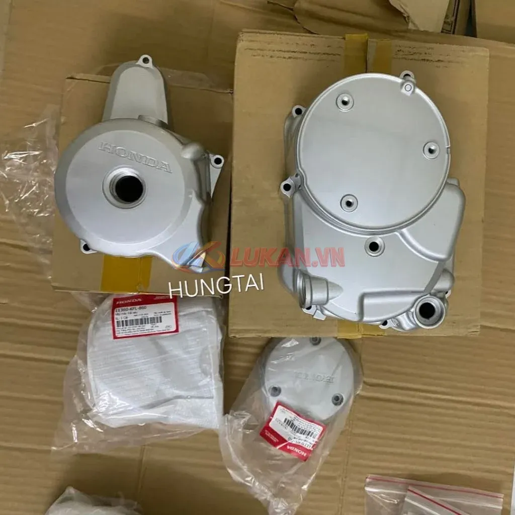 Bộ 4 ốp nắp lốc máy Super DREAM, WAVE, FUTURE 1... zin Honda - Ảnh 4