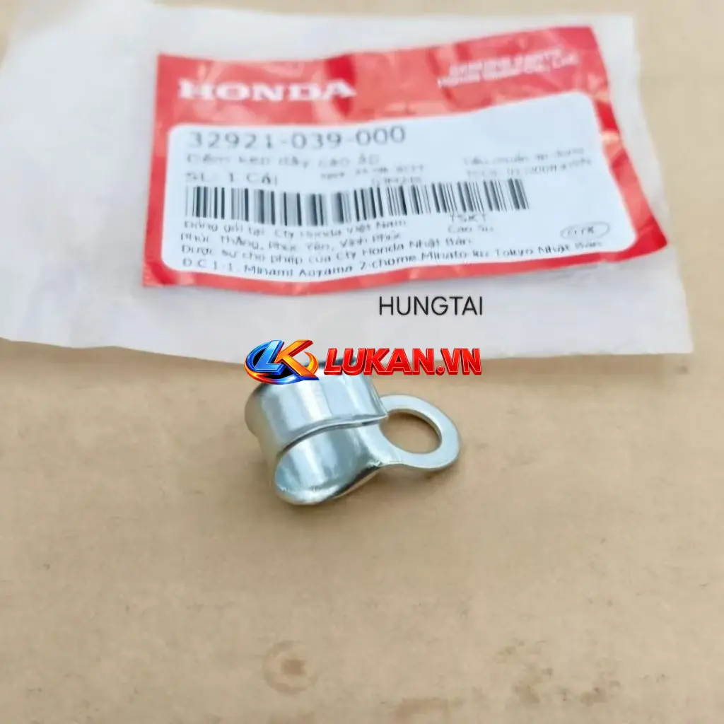 Pass kẹp, đỡ dây mopin sườn, bugi DREAM, WAVE, FUTURE... zin 32921-039-000