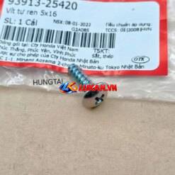 Ốc, vít bắt đèn hậu, Võ hộp pô e DREAM, WAVE, FUTURE... zin 5x16 93913-25420