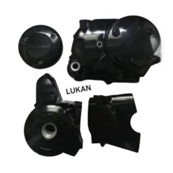 Bộ 4 nắp, ốp lốc máy xe WAVE Thái, ALPHA, A, RS... đen zin Honda
