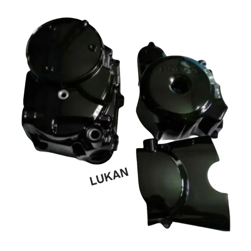 Bộ 4 nắp, ốp lốc máy xe WAVE Thái, ALPHA, A, RS... đen zin Honda - Ảnh 4