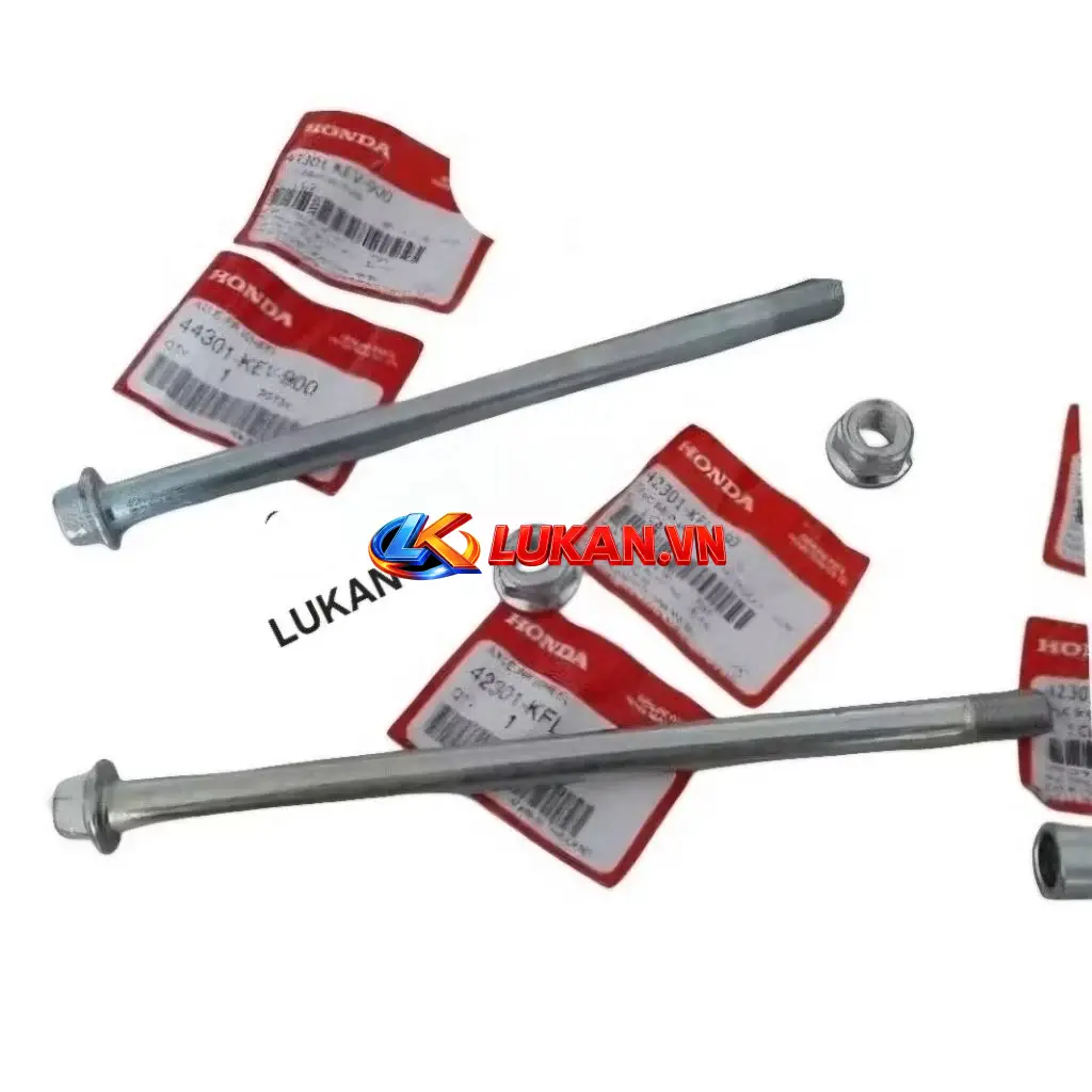 Bộ ốc, trục cốt đùm bánh trước sau FUTURE 1 đời đầu zin Honda