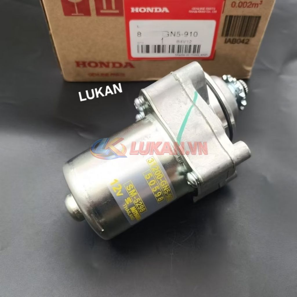 Củ motor đề khởi động xe DREAM Thái, WAVE 100... zin chính hãng có tem - Ảnh 2