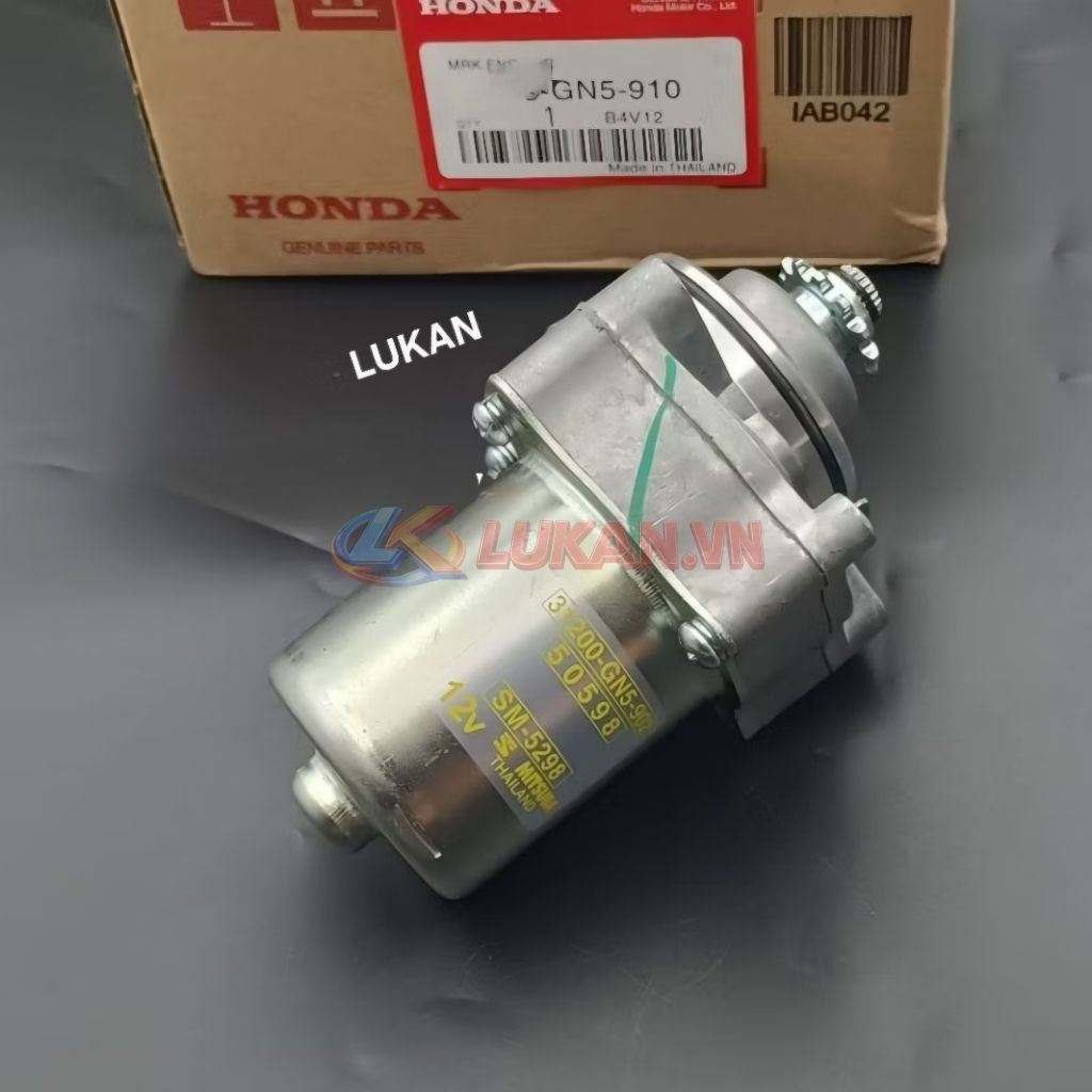 Củ motor đề khởi động xe DREAM Thái, WAVE 100... zin chính hãng có tem - Ảnh 5