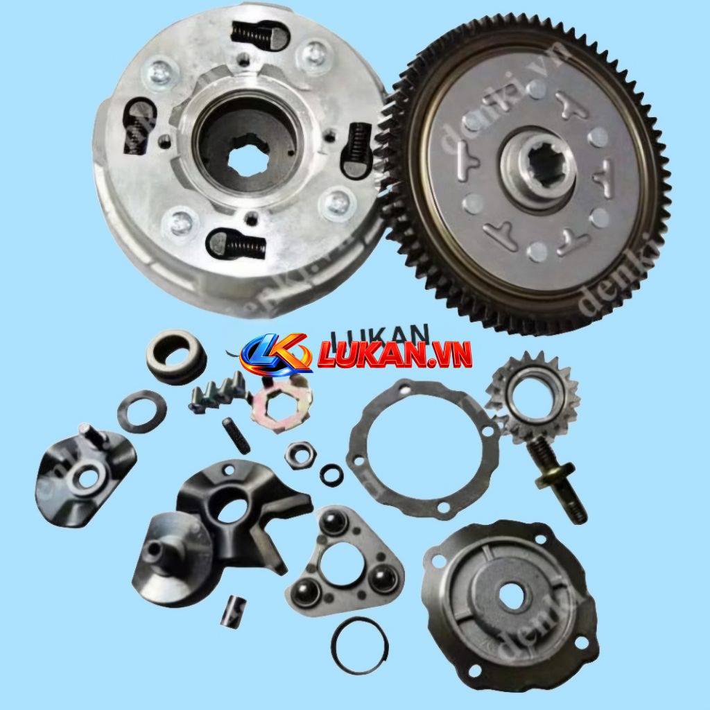 Full bộ nhông nồi côn, ly hợp xe CUB 50, 81, 84, 86... đầy đủ chi tiết