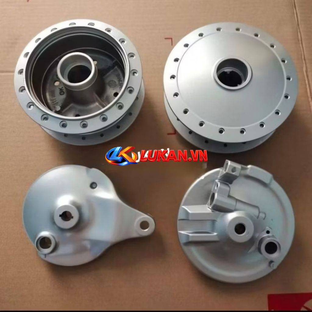 Bộ pass má đùm, moay ơ bánh trước sau DREAM Thái zin chính hãng