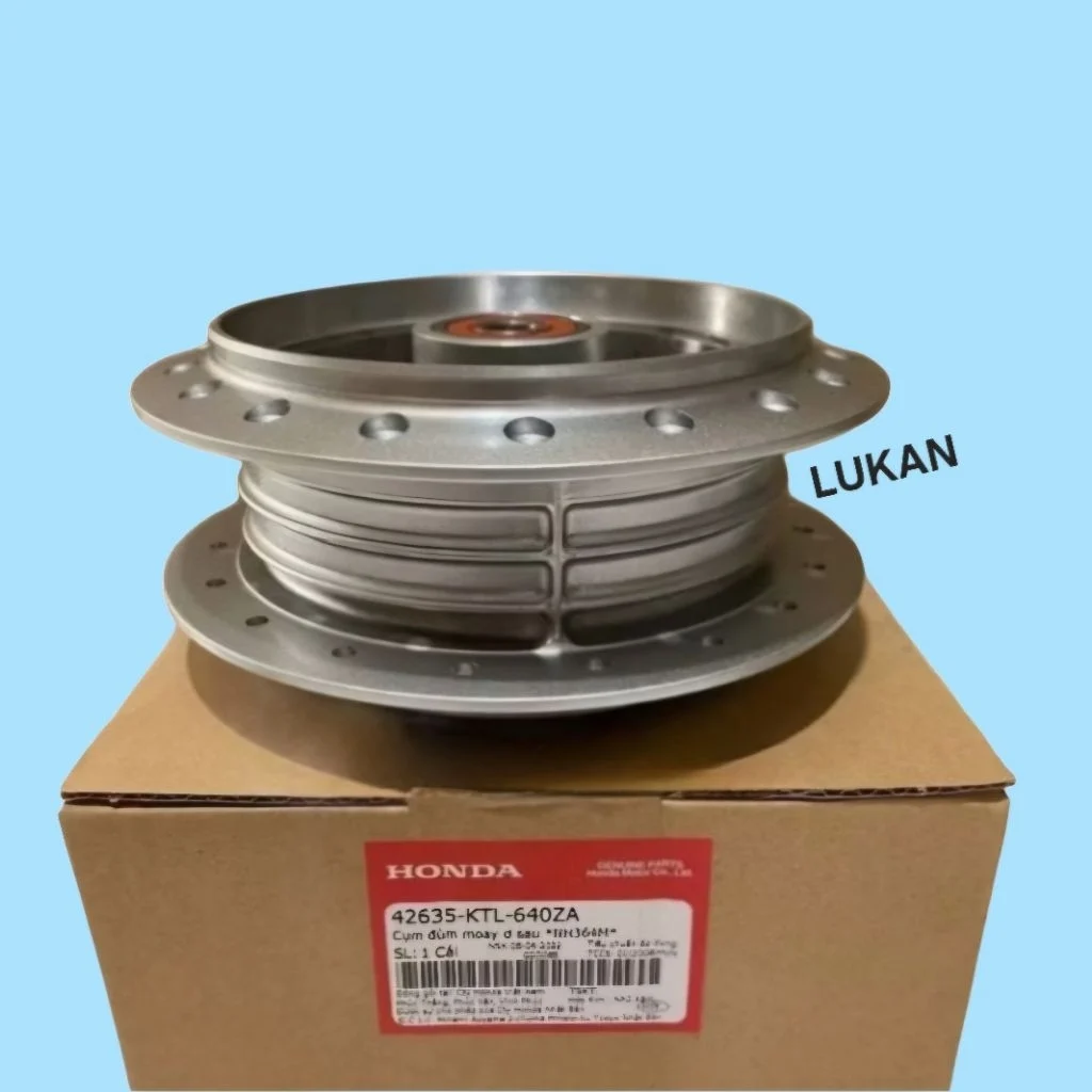 Đùm, moay ơ bánh lốp sau WAVE A, RS, S100, RSX, FUTURE 2, NEO... zin Honda 72635-KTL-640ZA - Ảnh 3