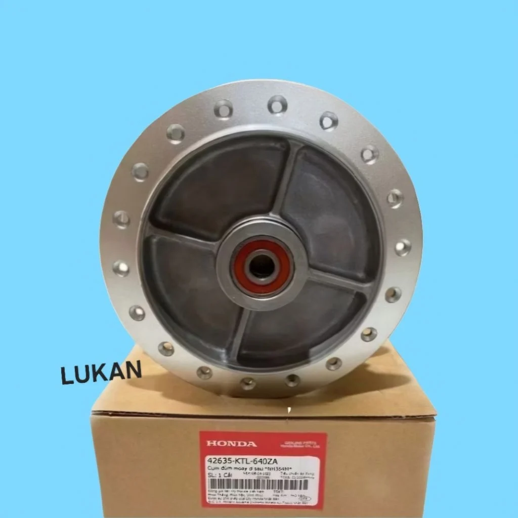 Đùm, moay ơ bánh lốp sau WAVE A, RS, S100, RSX, FUTURE 2, NEO... zin Honda 72635-KTL-640ZA