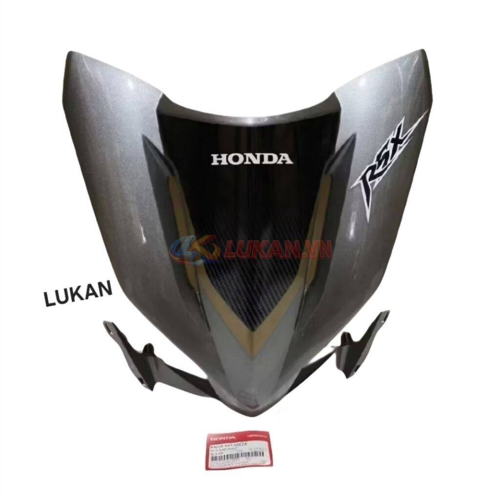 Nhựa ốp mặt nạ trước WAVE RSX 2012 siêu nhân.... Xám đen zin Honda - Ảnh 3