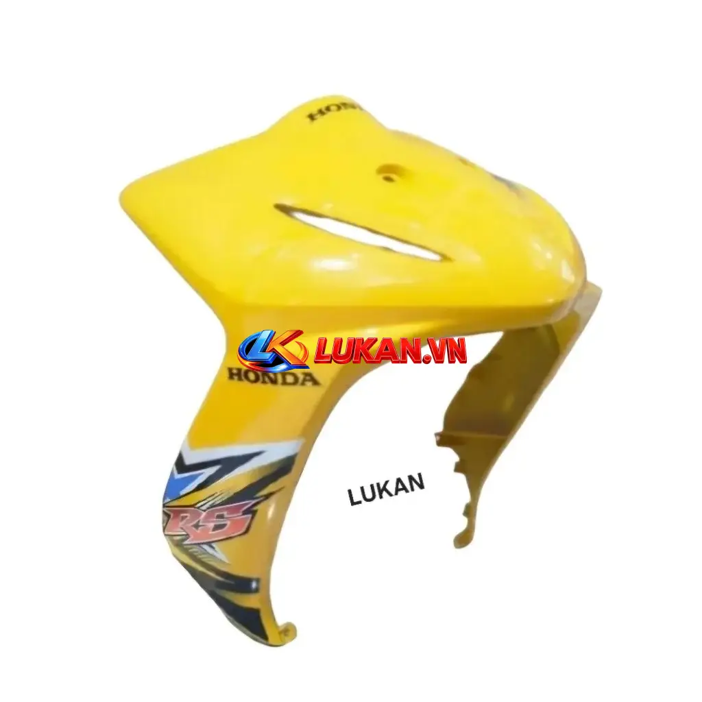 Nhựa ốp võ mặt nạ trước WAVE S110, RS 110.... Vàng zin Honda - Ảnh 4