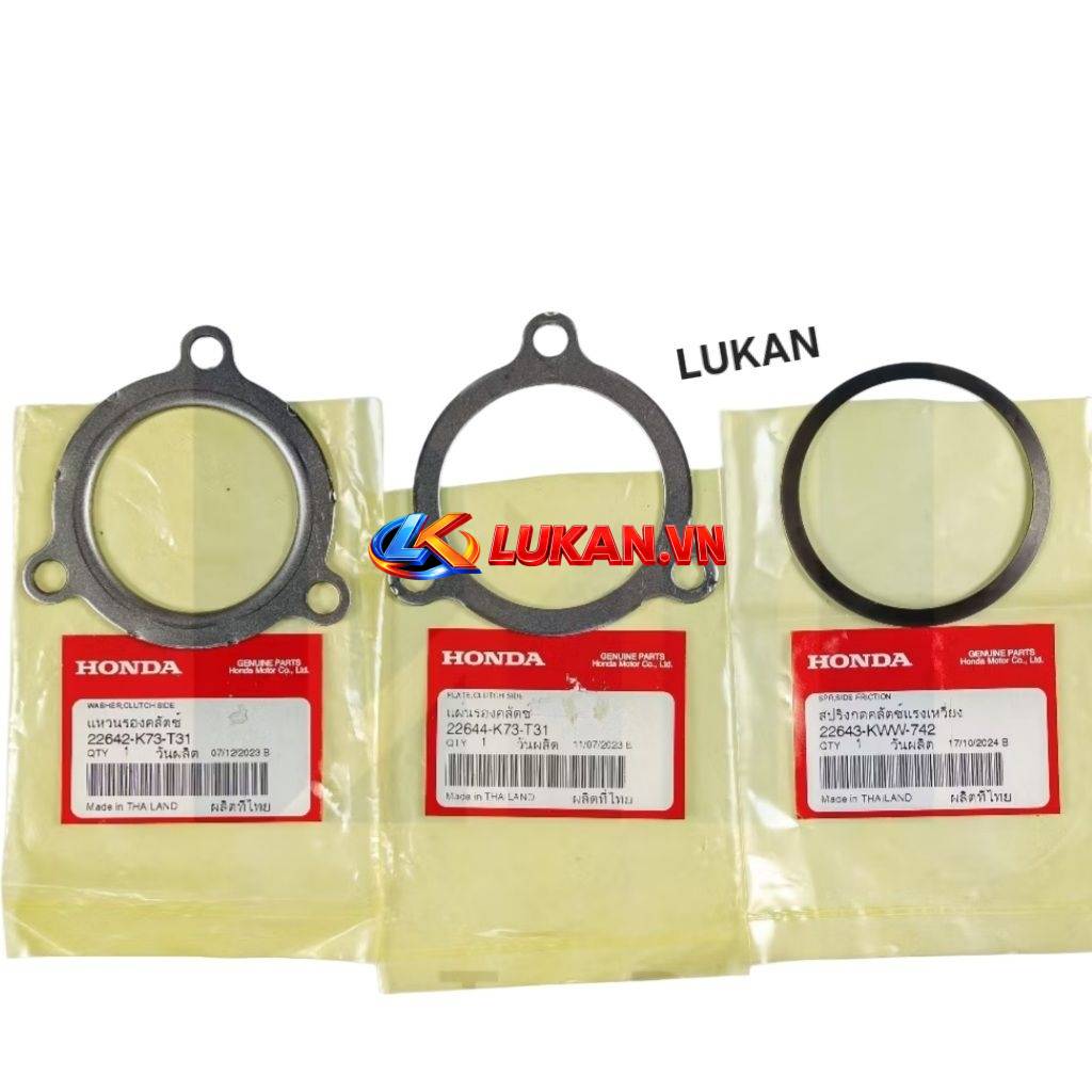 Bộ 3 lá sắt đệm chuông côn, bố ba càng FUTURE MẬP, LED, WAVE 125... zin