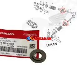 Đệm phẳng, lông đền chân lò xo xupap WAVE S110, RSX, FUTURE 125... zin 14775-KVY-900