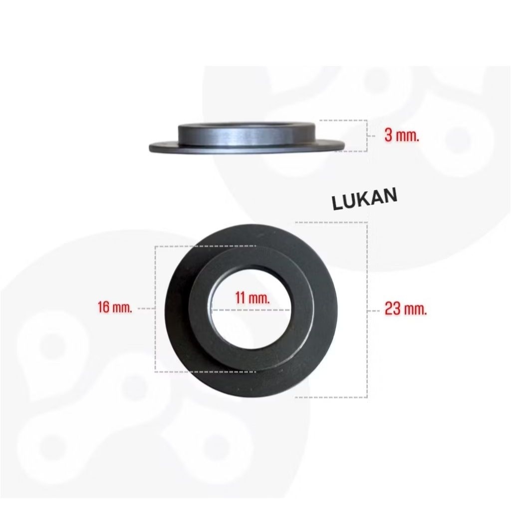 Đệm phẳng, lông đền chân lò xo xupap WAVE S110, RSX, FUTURE 125... zin 14775-KVY-900 - Ảnh 6