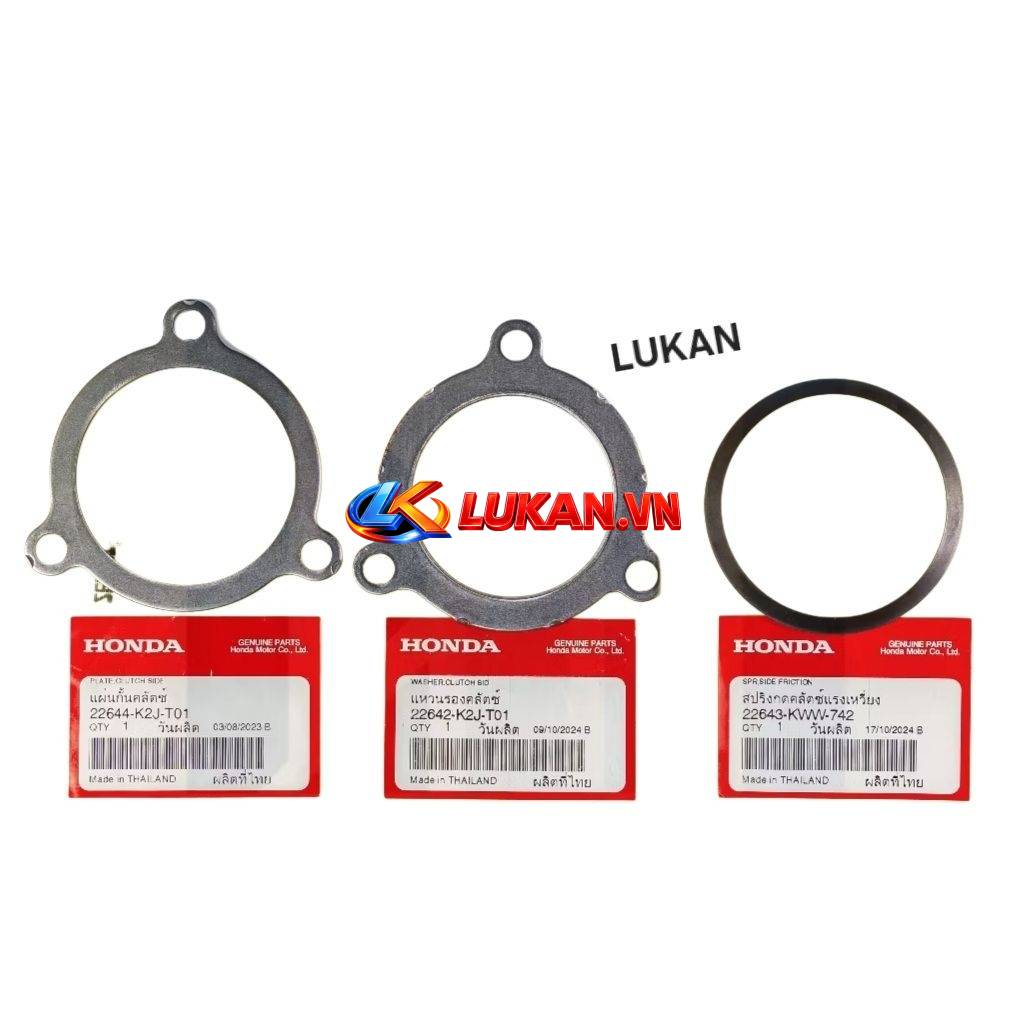 Bộ 3 lá sắt đệm chuông côn, bố ba càng FUTURE MẬP, LED, WAVE 125... zin - Ảnh 4