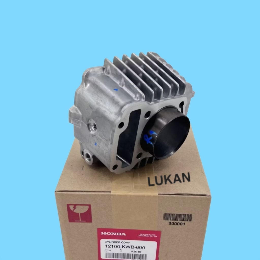 Lòng, nòng hơi xi lanh xe WAVE RSX 110 Fi luôn piston bạc zin Honda 12100-K03-H10, KWB-600 - Ảnh 6