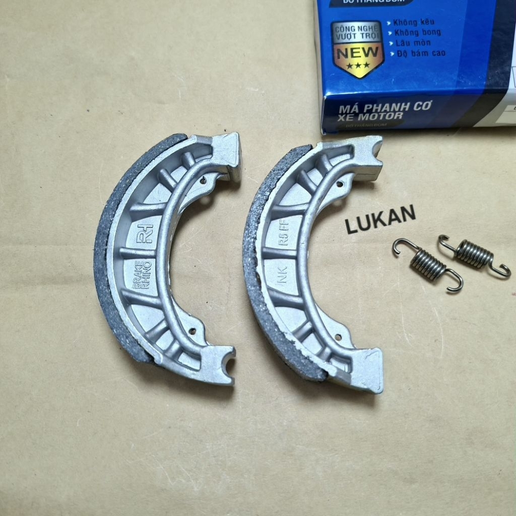 Cặp bố thắng, má phanh đùm xe DREAM, WAVE, FUTURE.... RHINO - Ảnh 5