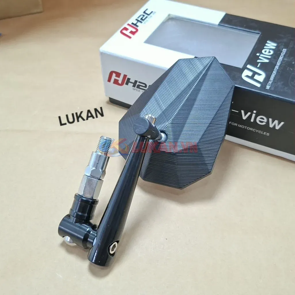 Gương kính chiếu hậu H2C chiếc lá xoay 360 xe WAVE, FUTURE, WINNER.... - Ảnh 3