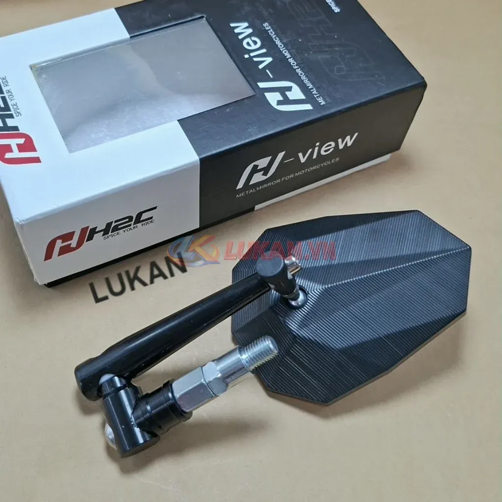 Gương kính chiếu hậu H2C chiếc lá xoay 360 xe WAVE, FUTURE, WINNER.... - Ảnh 5