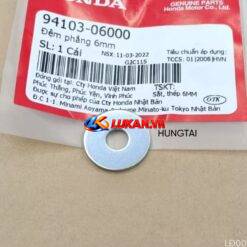 Lông đền, Đệm phẳng gắn nhựa treo đuôi xe DREAM... zin 6mm 94103-06000