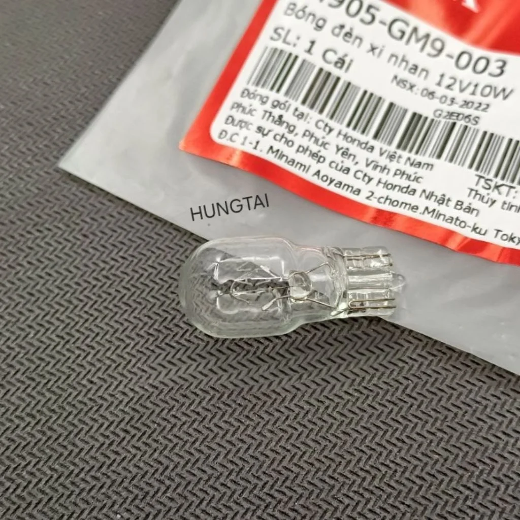 Bóng đèn xi nhan 12V10W xe máy Honda, DREAM, WAVE, FUTURE... zin 34905-GM9-003 - Ảnh 2