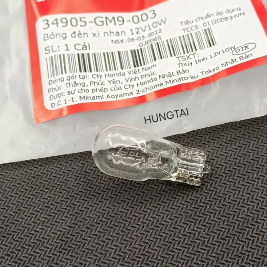 Bóng đèn xi nhan 12V10W xe máy Honda, DREAM, WAVE, FUTURE... zin 34905-GM9-003 - Ảnh 4