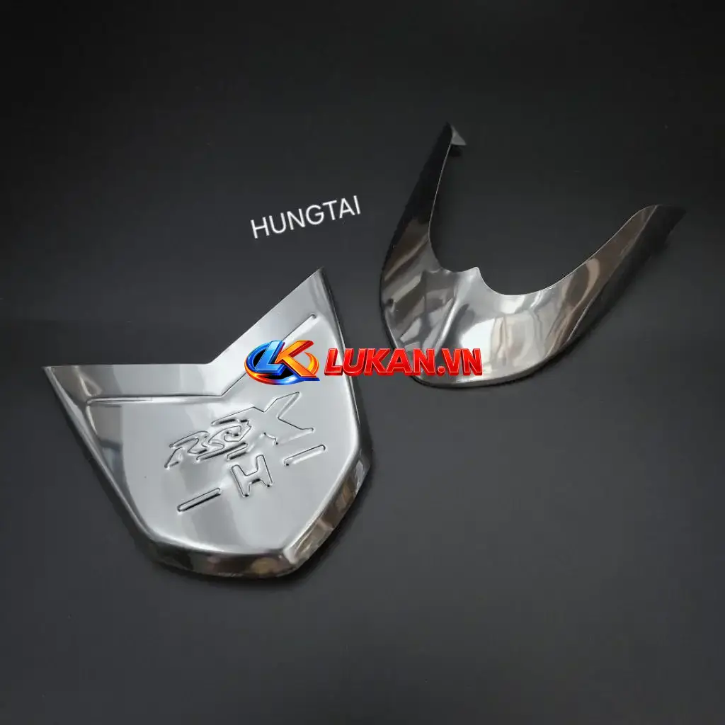 Cặp mũi dè đuôi trắng inox xe WAVE RSX 2014-2018....