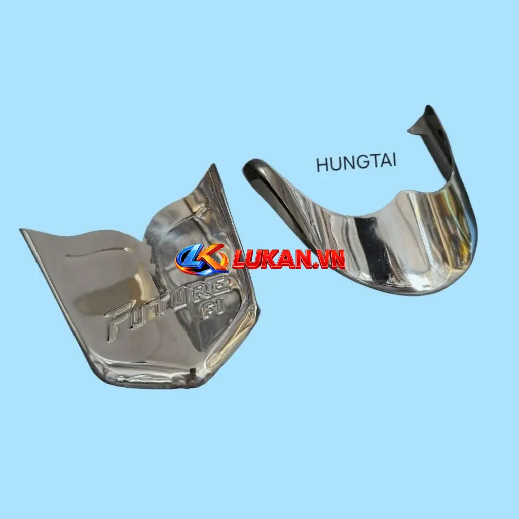 Cặp mũi dè đuôi, chắn bùn trước sau inox xe FUTURE X 125.... zin - Ảnh 2