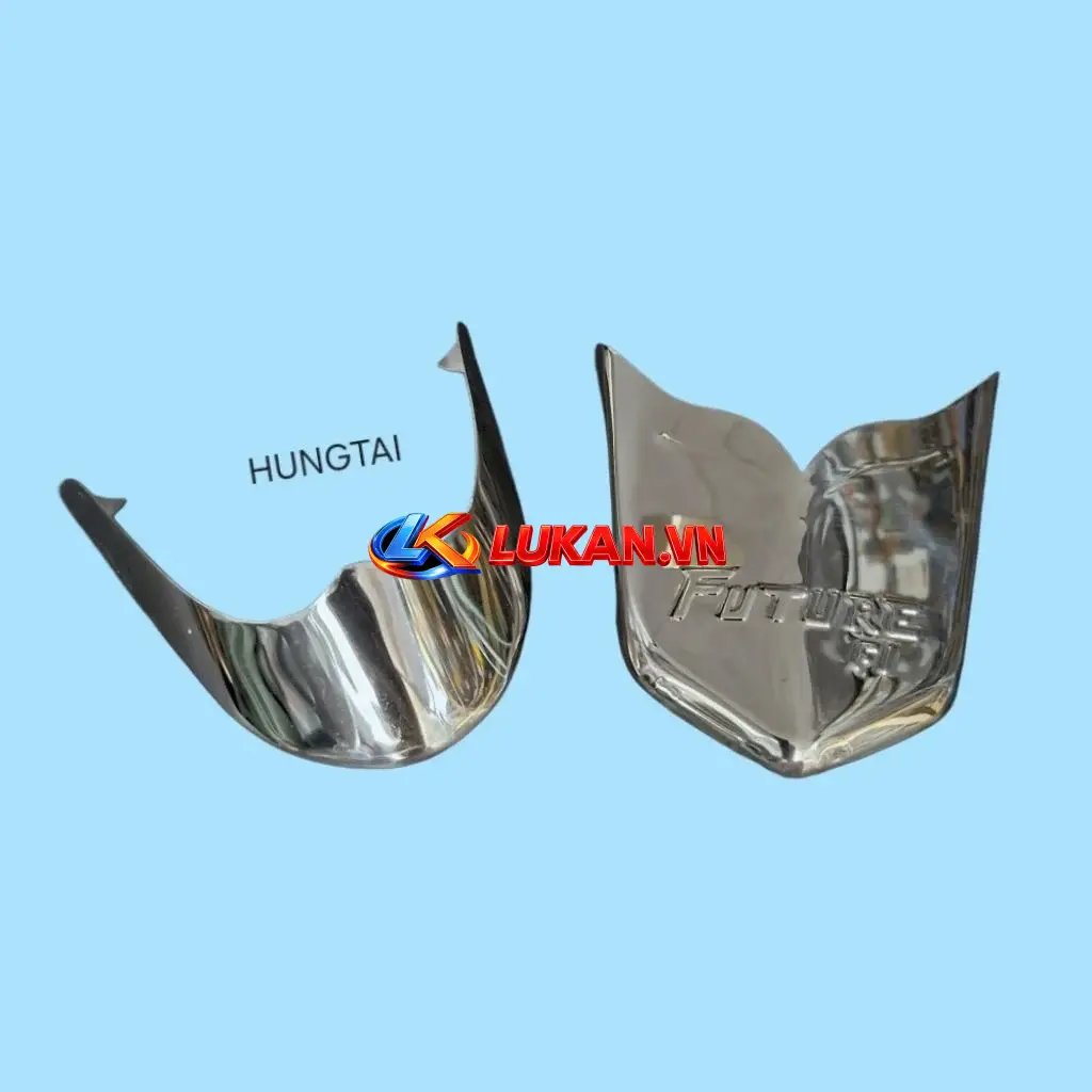 Cặp mũi dè đuôi, chắn bùn trước sau inox xe FUTURE X 125.... zin - Ảnh 3