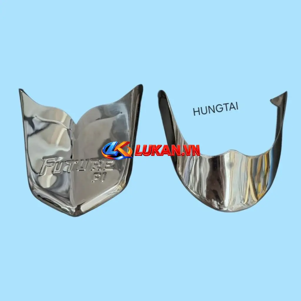 Cặp mũi dè đuôi, chắn bùn trước sau inox xe FUTURE X 125.... zin - Ảnh 4