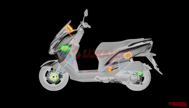 Doi tac cua Suzuki ra mat phien ban moi cho mau xe ga 125cc co ca ABS Bosch TCS Hitachi va TFT - 2