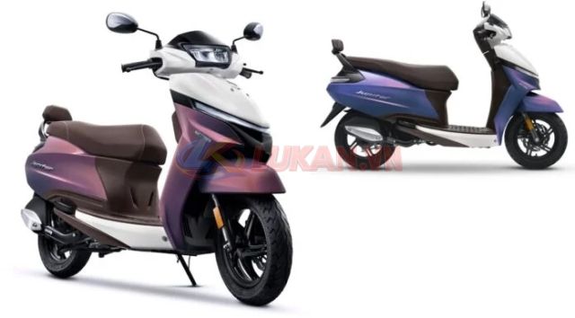 TVS Jupiter 110 DualTone ra mat Them tua lung xinhan tuan tu ngoai hinh lot xac - 2